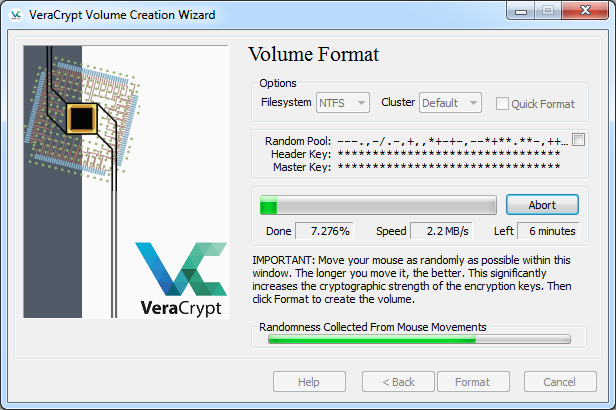 VeraCrypt 创建非系统加密磁盘